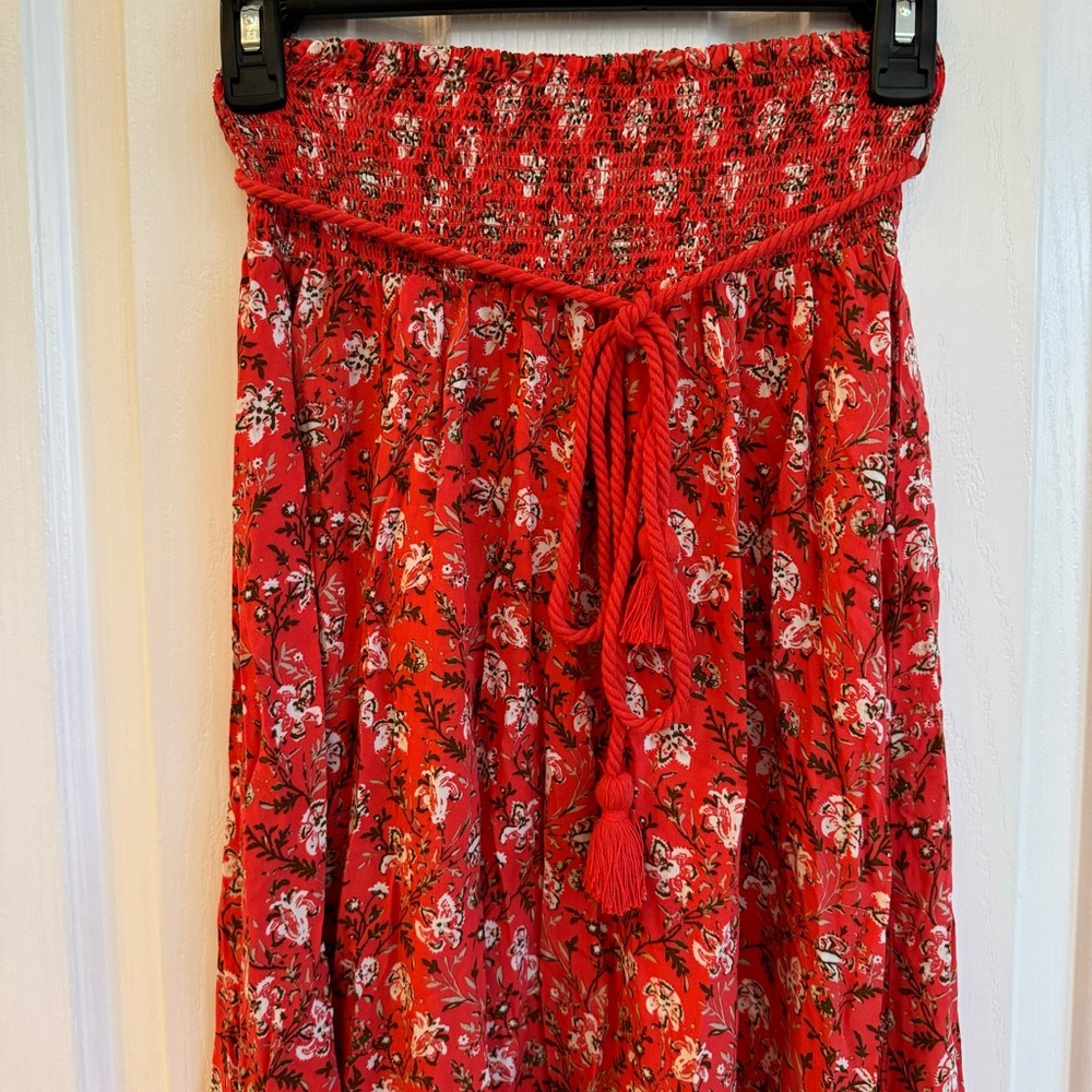 Orange Sunburn Maxi Skirt